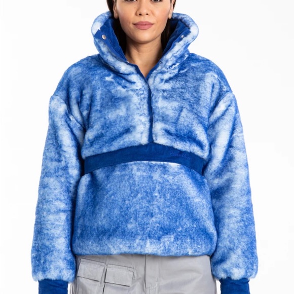 Faux fur pullover with corduroy detailing - Picture 1 of 4